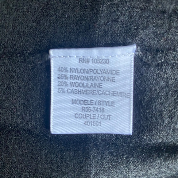 Joie black and grey striped v neck cardigan with pockets and 3/4 sleeves Sz S - Picture 7 of 8